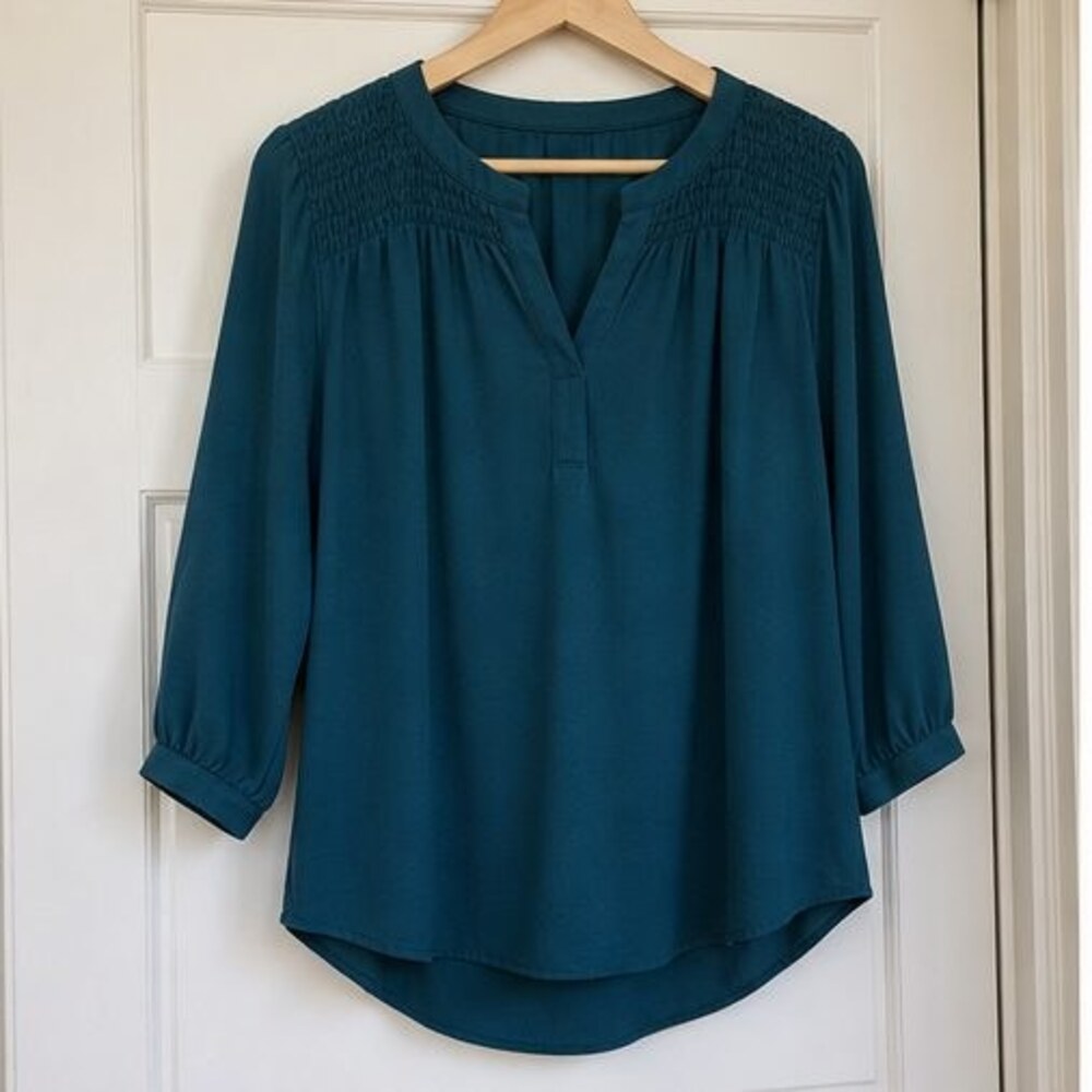 Teal Tunic Blouse
